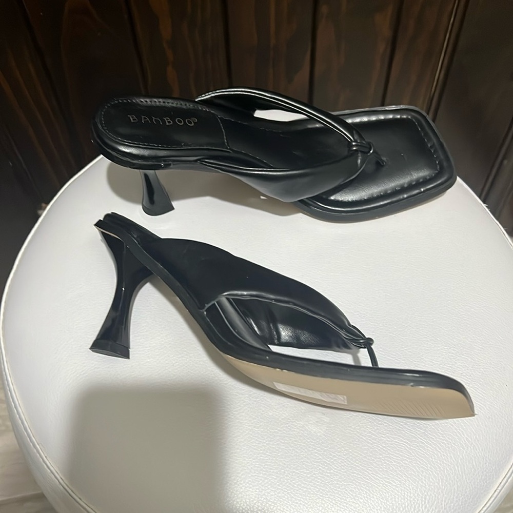 Black Sexy Heeled Sandles